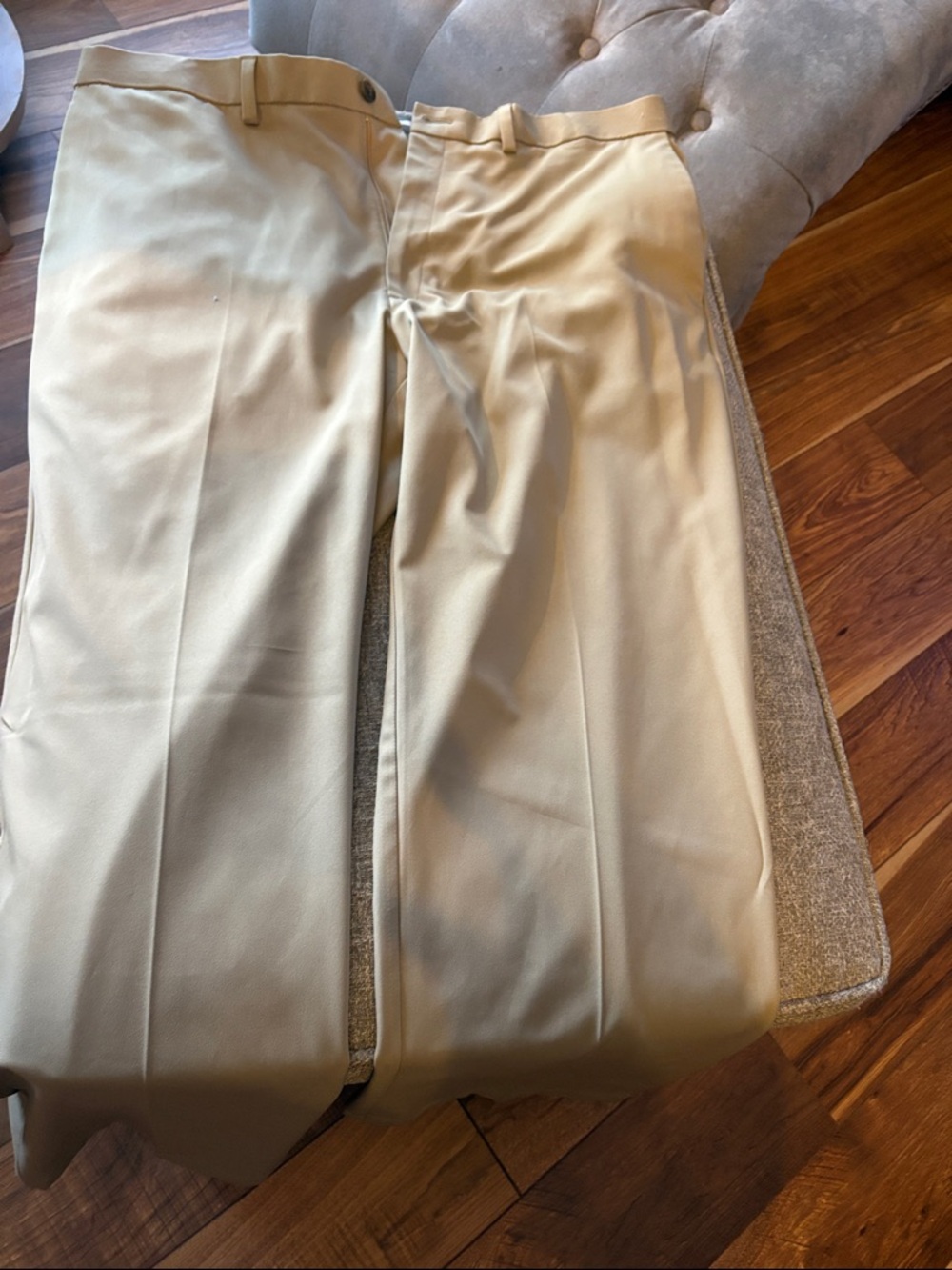 Haggar Men's Khaki Dress Pants - Light Tan - 40 X 30